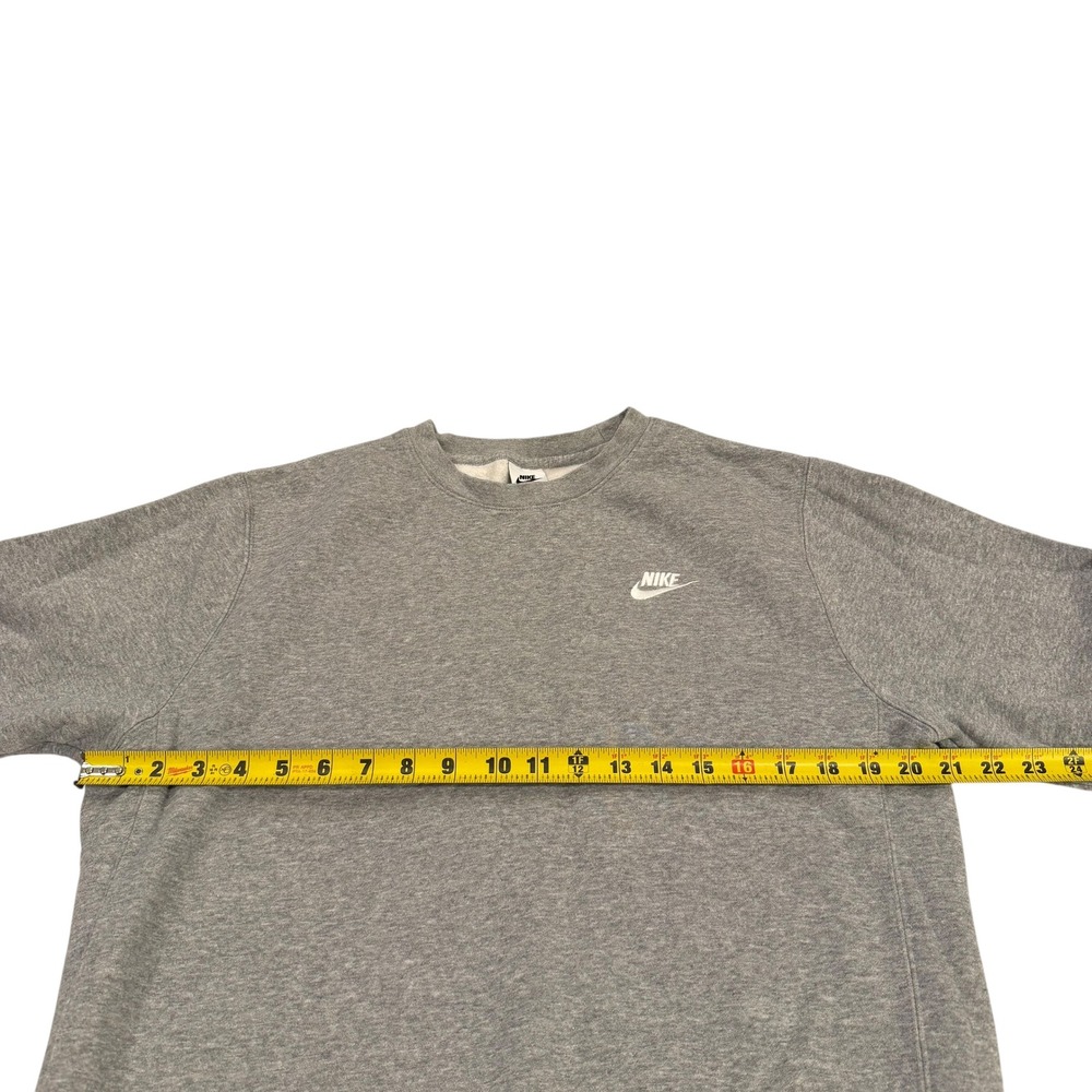 Nike Sportswear Club Fleece Crewneck Sweatshirt Mens Small Grey BV2662-063 - Picture 6 of 7